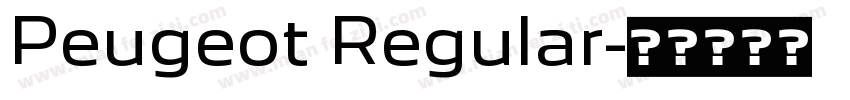 Peugeot Regular字体转换